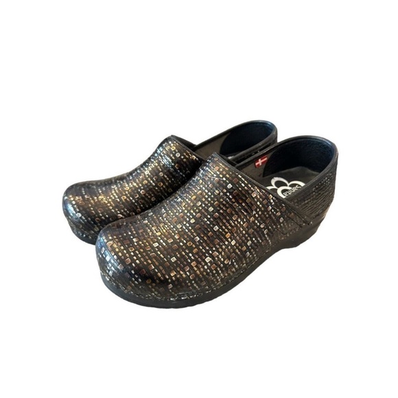 Sanita Professional Clog Textured Bronze Brown Black Cobble Size 37 US 6.0/6.5 - Picture 3 of 8